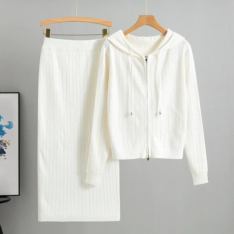 Sorella Striped Knit Lounge Set