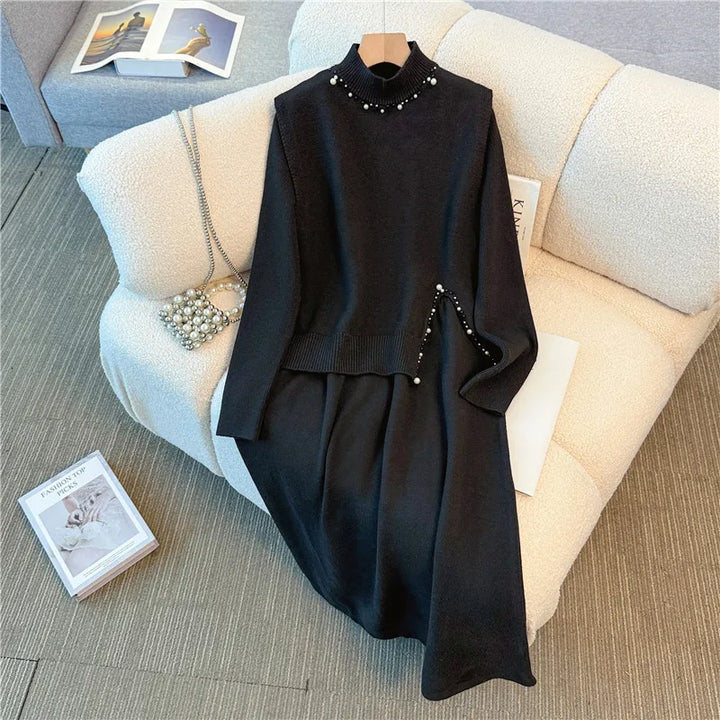 Virelle Pearl Knit Dress