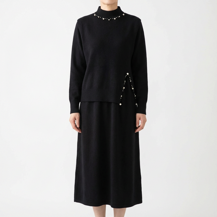 Virelle Pearl Knit Dress