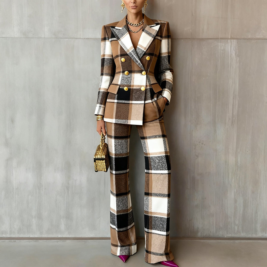 Vera Statement Plaid Suit