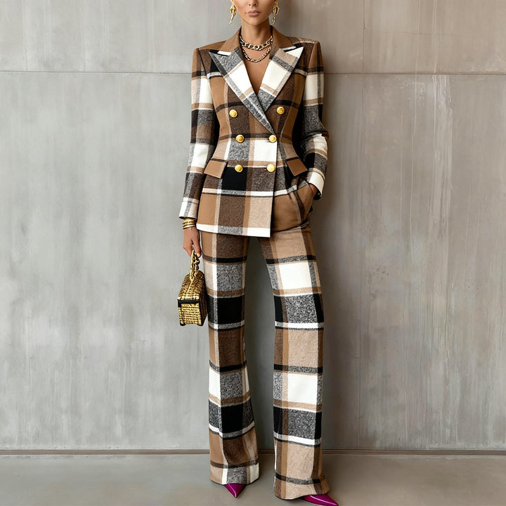 Vera Statement Plaid Suit
