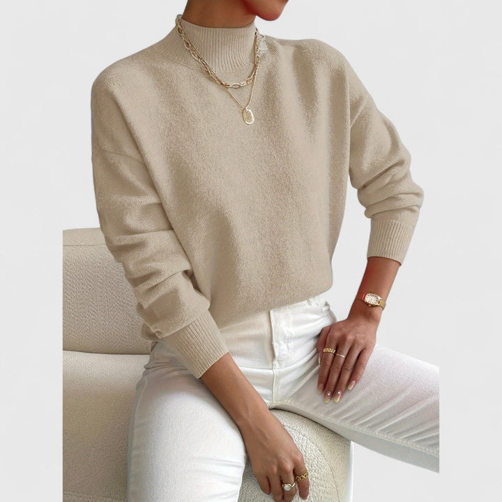 Avery Soft Mock Neck Sweater
