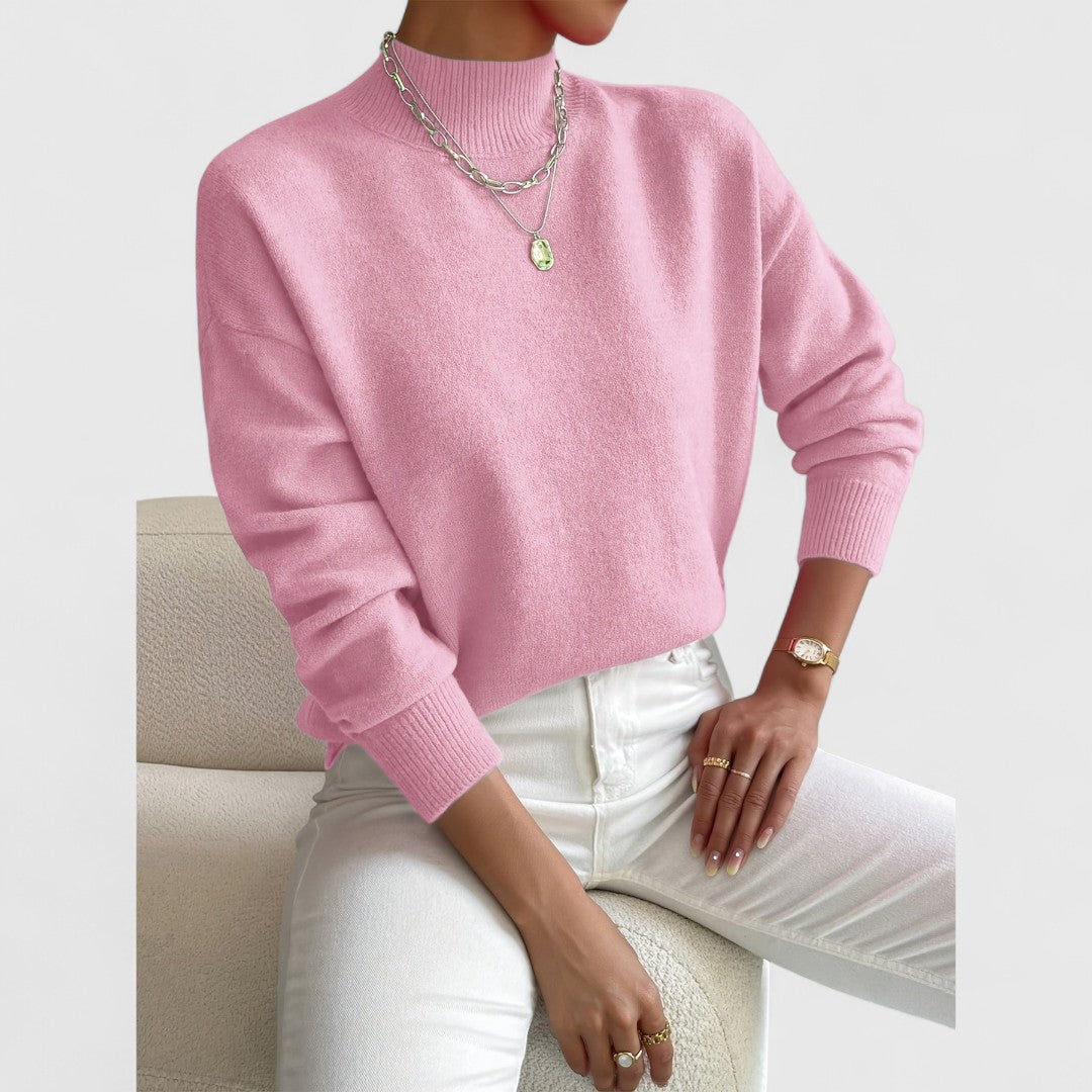 Avery Soft Mock Neck Sweater