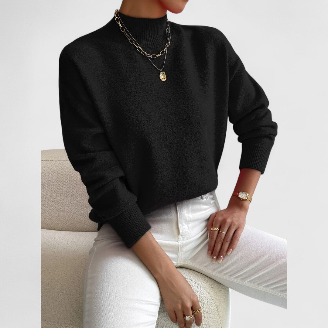 Avery Soft Mock Neck Sweater