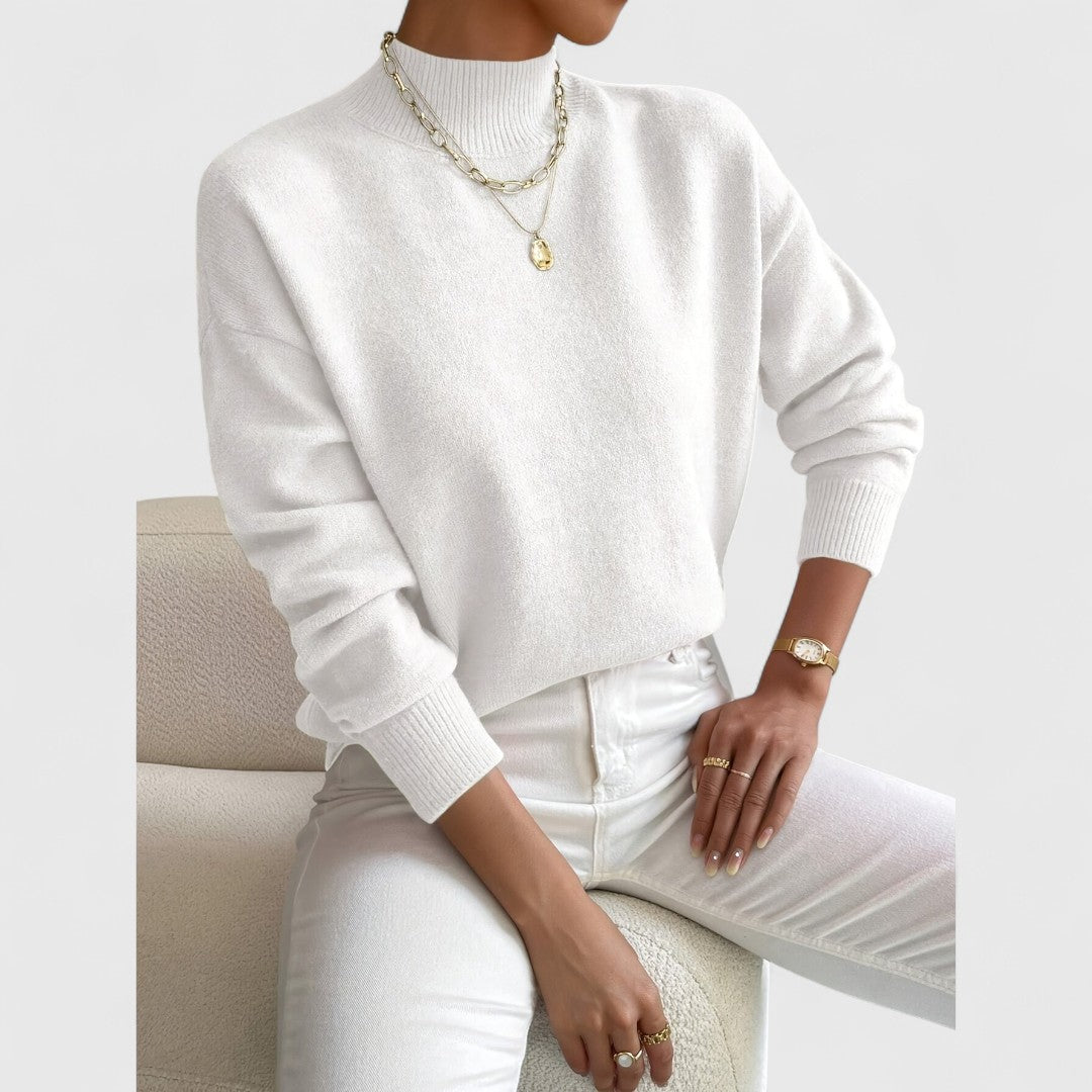 Avery Soft Mock Neck Sweater